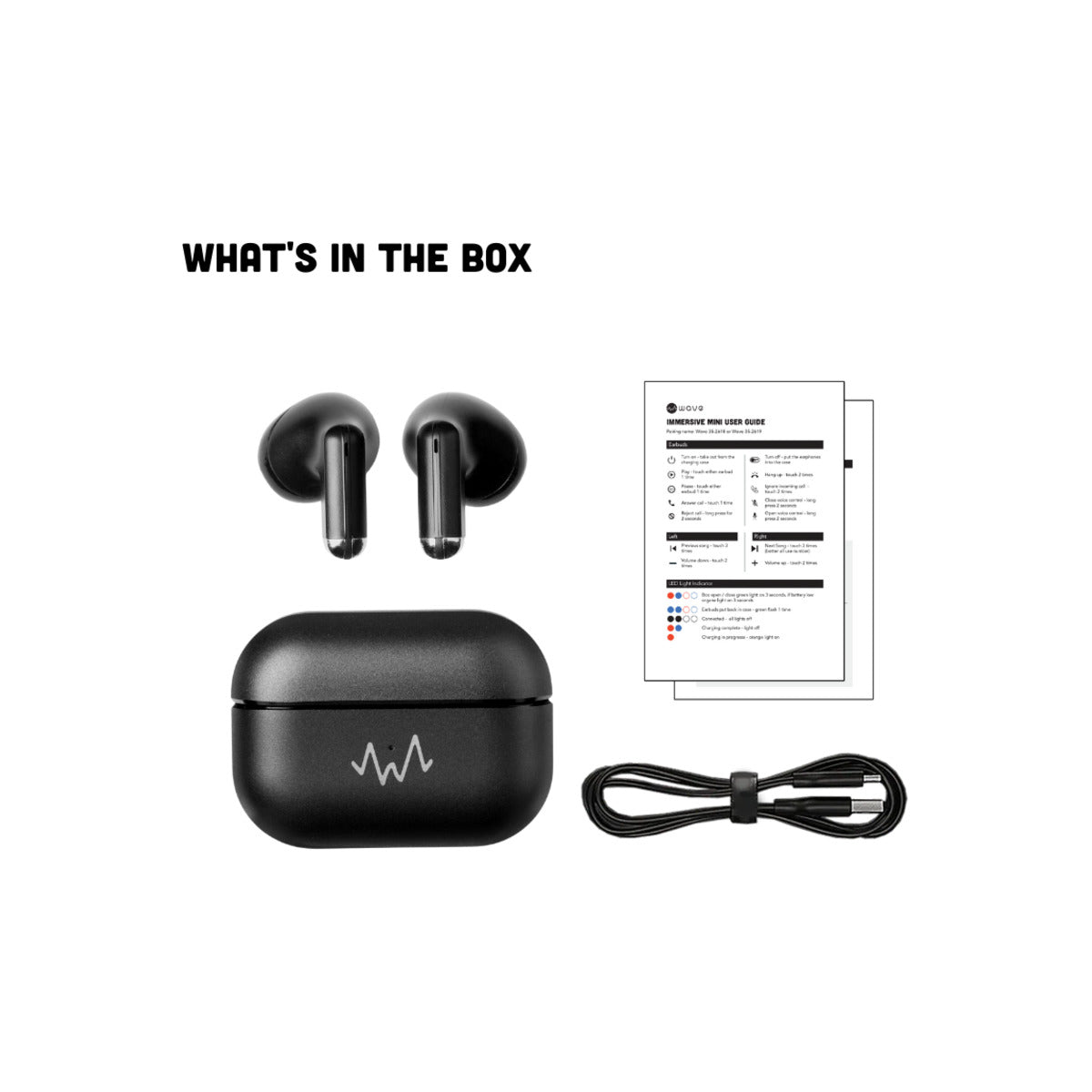 Wave Audio True Wireless Earbuds Immersive Mini